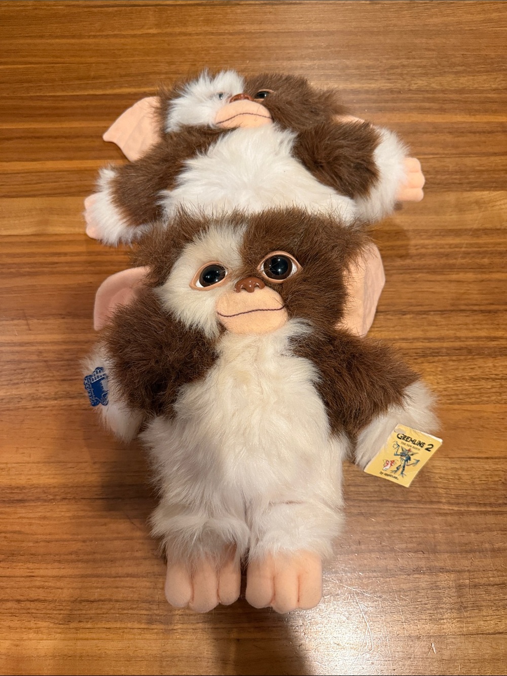 Vintage 1990 Gremlins 2 Gizmo Applause Plush set of 2, one NWT